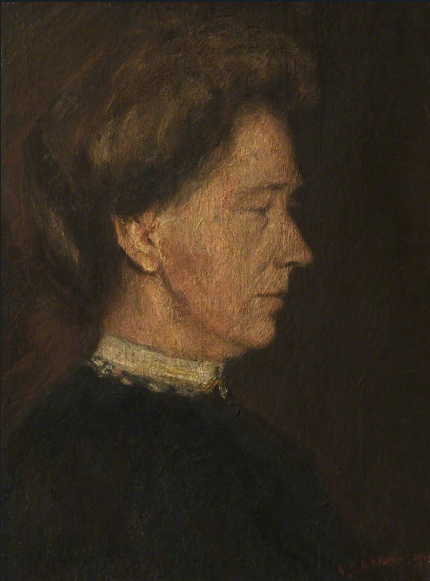 Portrait of the Artist's Mother (1912) by Laurence Stephen Lowry (1887 - 1976), English artist.