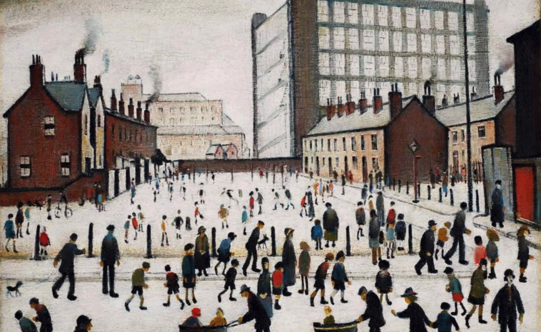 The Mill, Pendlebury (1943) by Laurence Stephen Lowry (1887 - 1976), English artist.