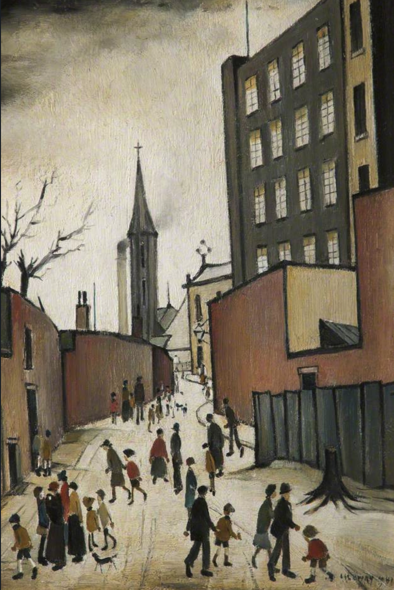 Albion Mill (1941) by Laurence Stephen Lowry (1887 - 1976), English artist.