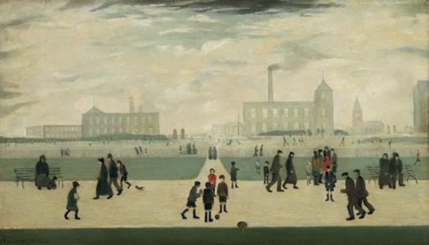 The Park (1924) by Laurence Stephen Lowry (1887 - 1976), English artist.