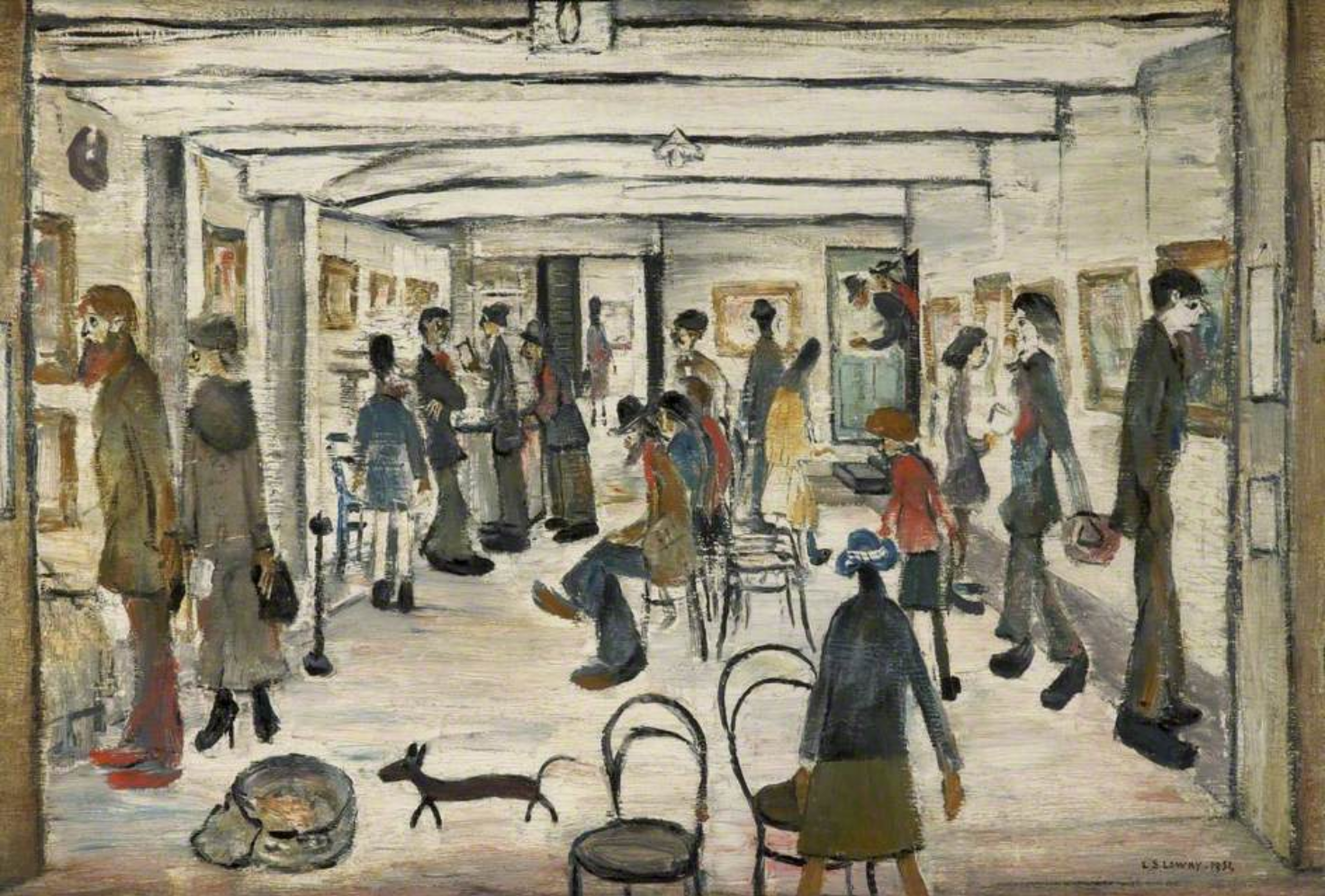 The Mid-Day Studios (1954) by Laurence Stephen Lowry (1887 - 1976), English artist.