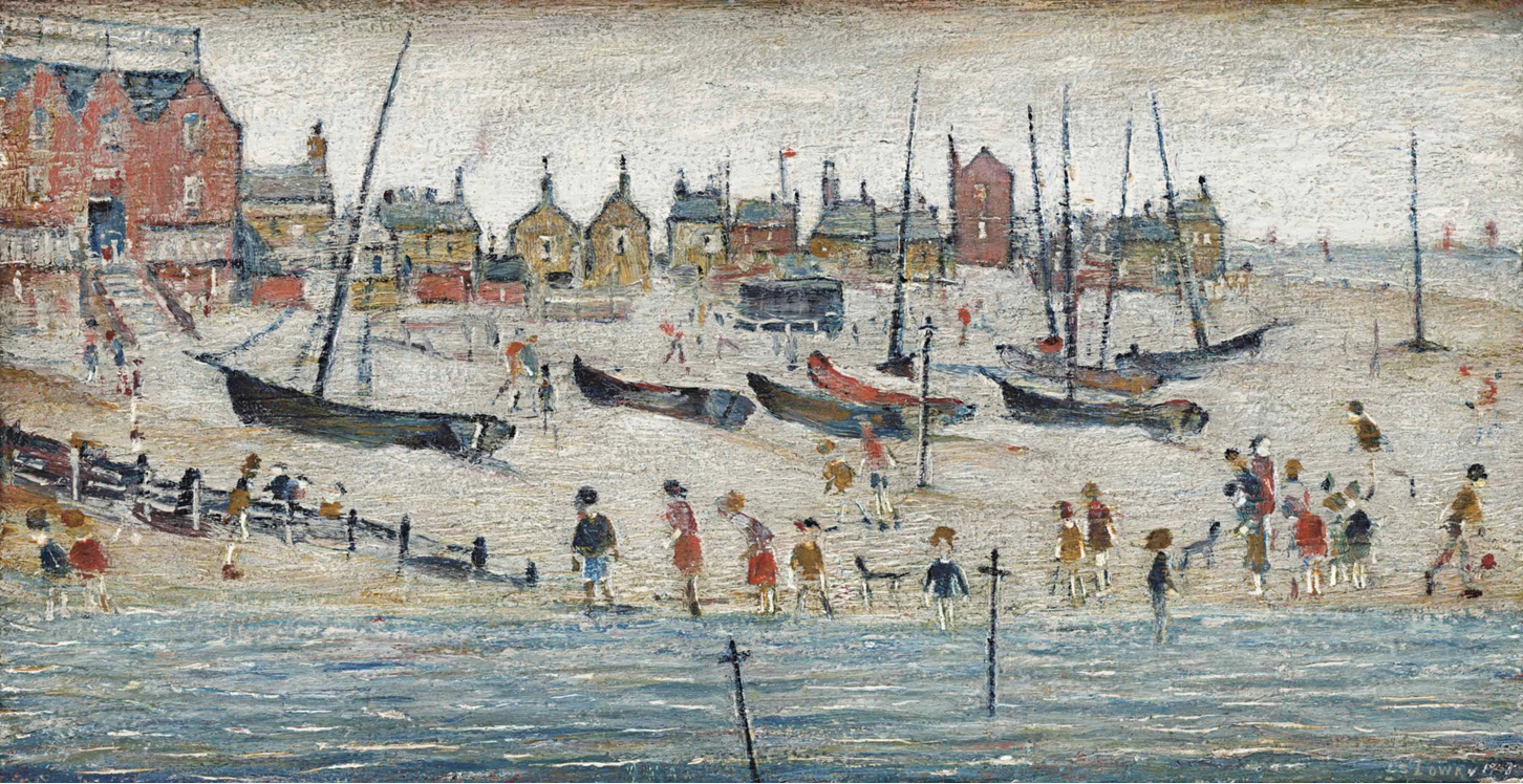 Deal Sands (1947) by Laurence Stephen Lowry (1887 - 1976), English artist.