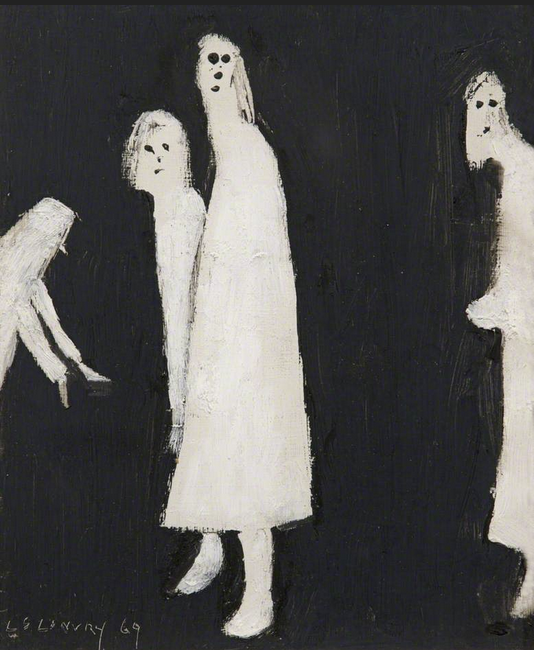 The Haunt (1969) by Laurence Stephen Lowry (1887 - 1976), English artist.