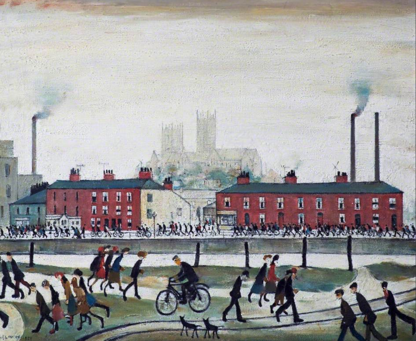 Lincoln (1907) by Laurence Stephen Lowry (1887 - 1976), English artist.
