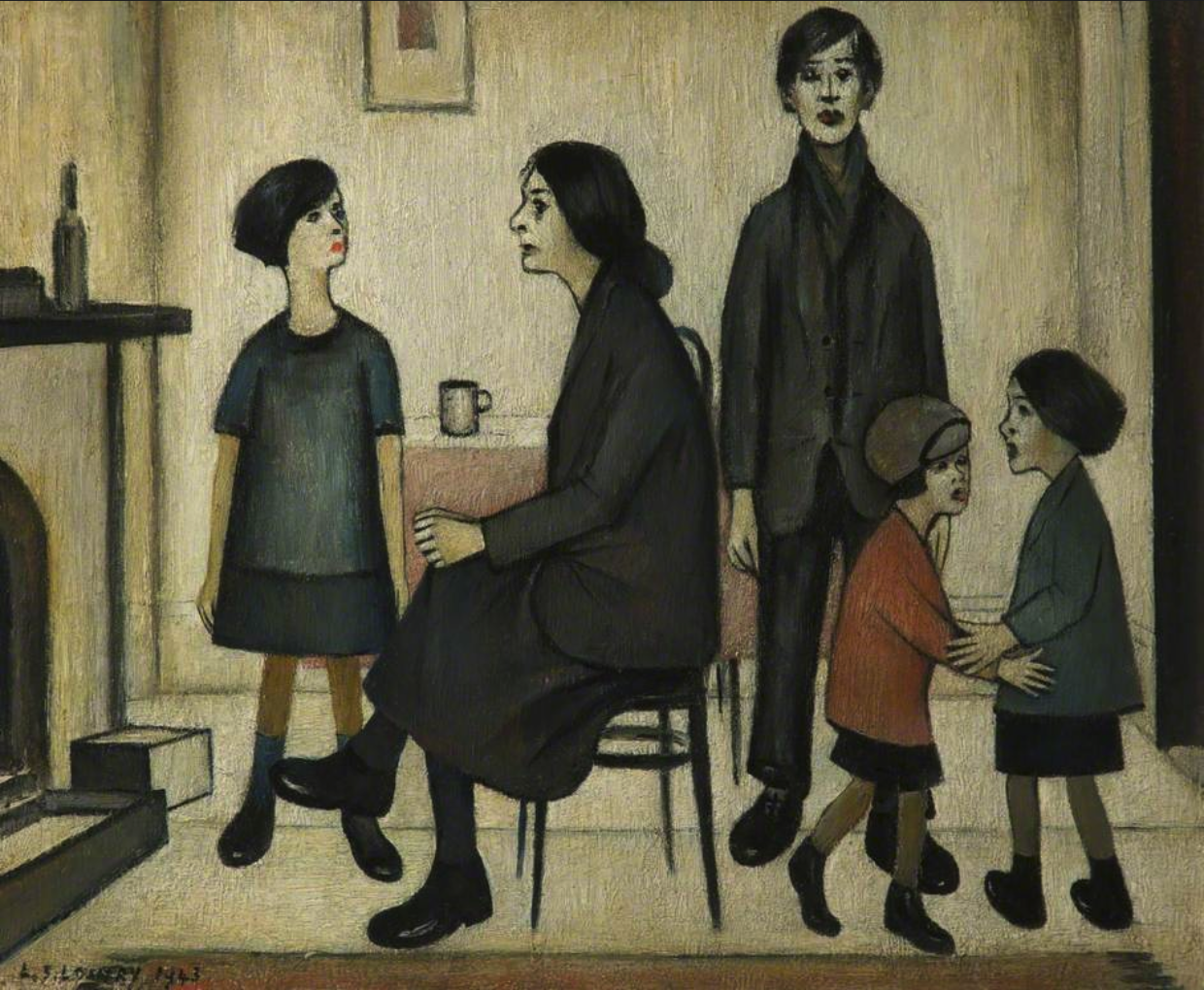 Discord (1943) by Laurence Stephen Lowry (1887 - 1976), English artist.
