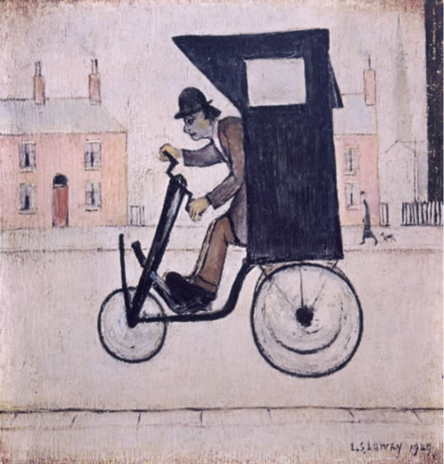 The Contraption (1975) by Laurence Stephen Lowry (1887 - 1976), English artist.