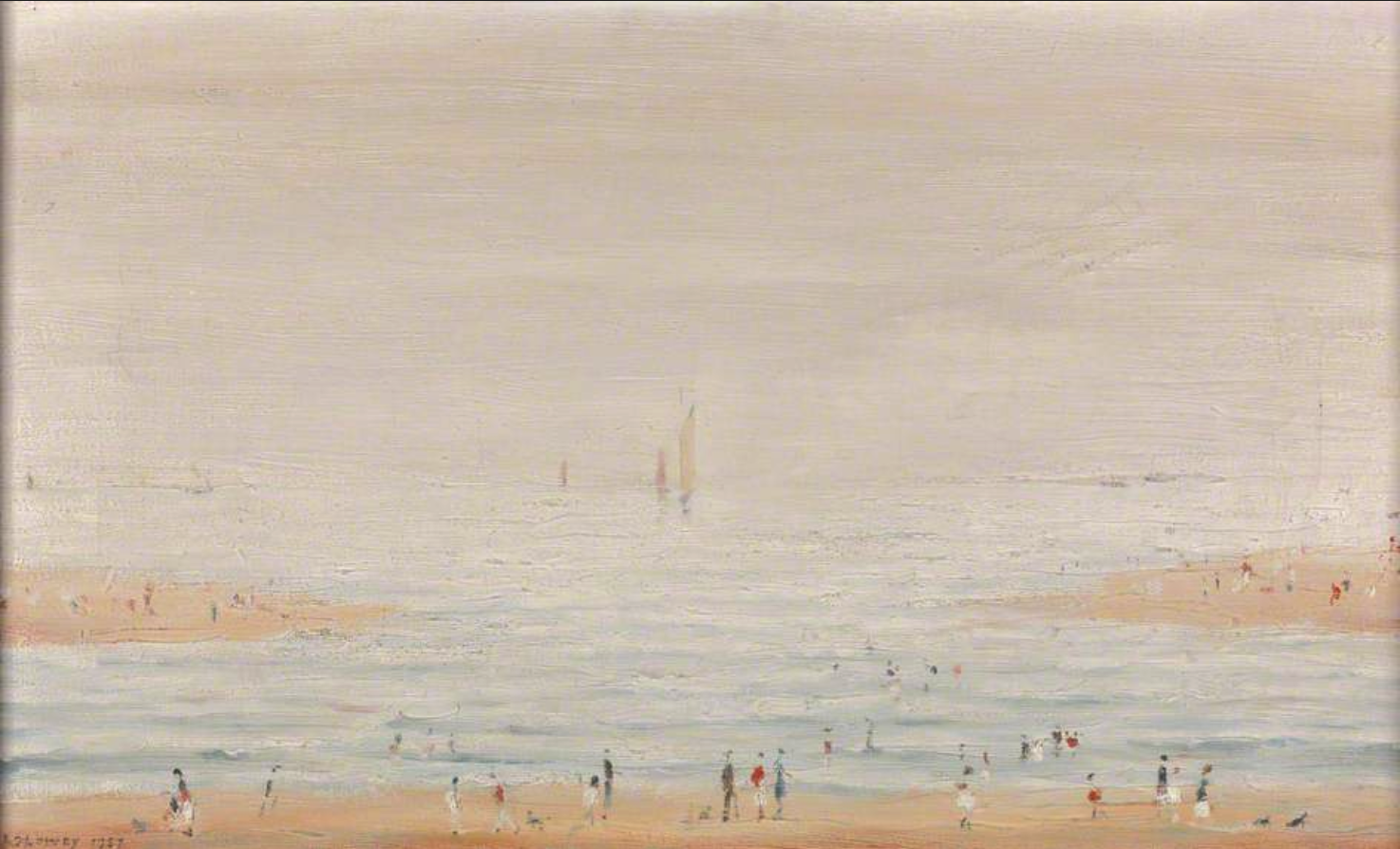 St Annes-on-Sea (1957) by Laurence Stephen Lowry (1887 - 1976), English artist.
