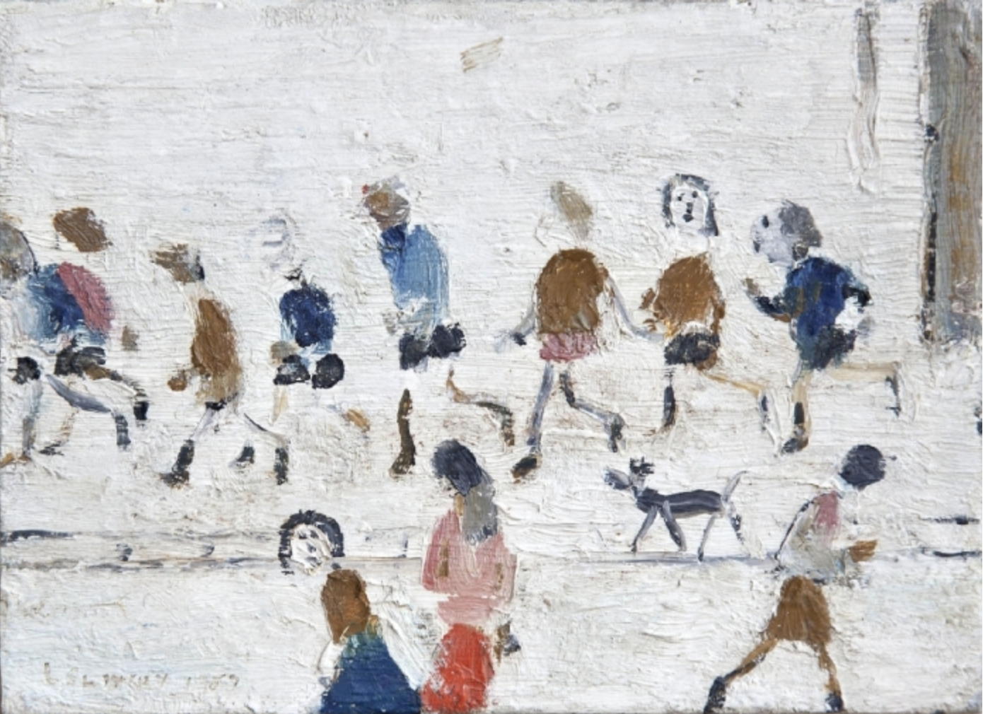 Children Playing (1959) by Laurence Stephen Lowry (1887 - 1976), English artist.