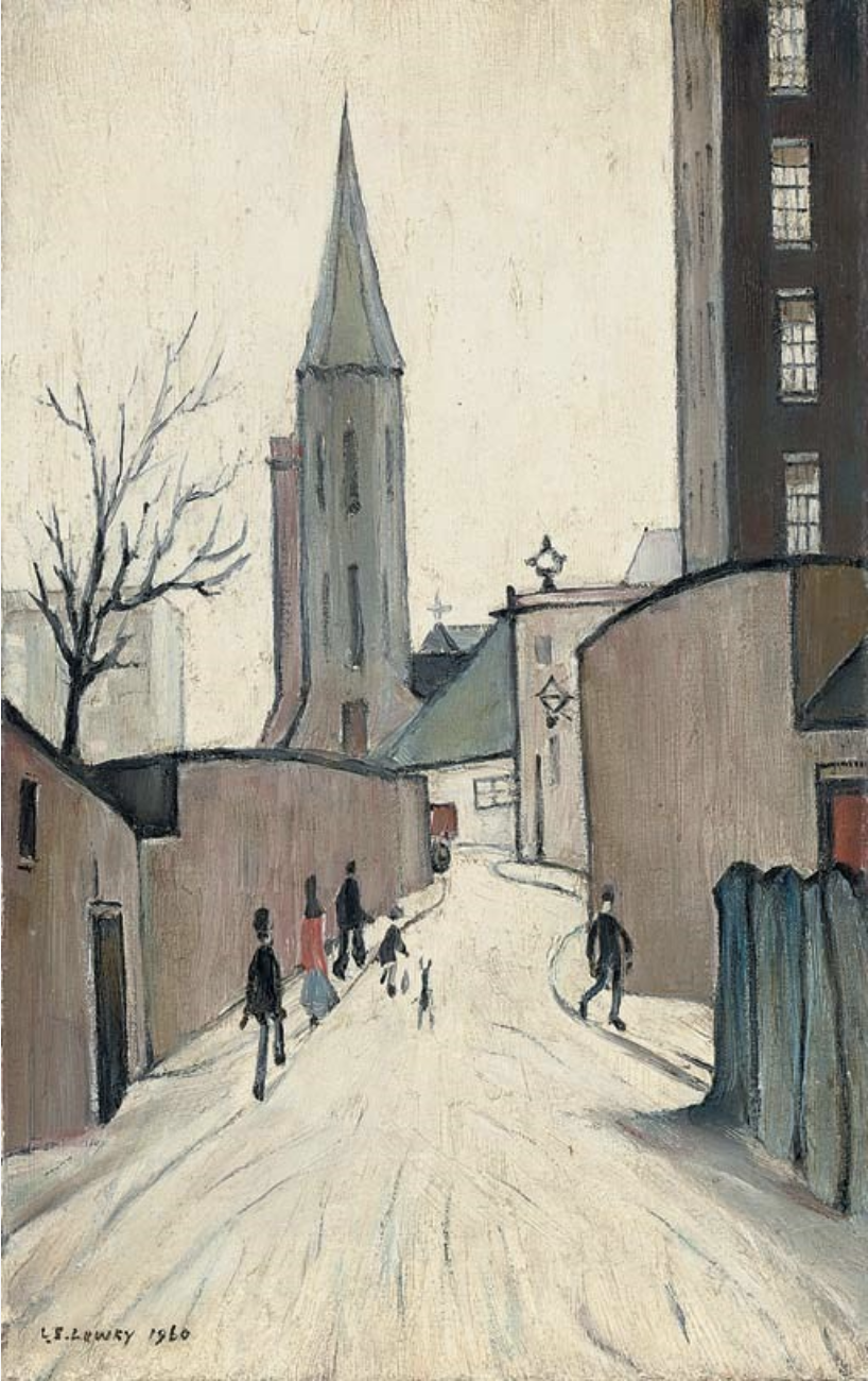 In Pendlebury (1960) by Laurence Stephen Lowry (1887 - 1976), English artist.