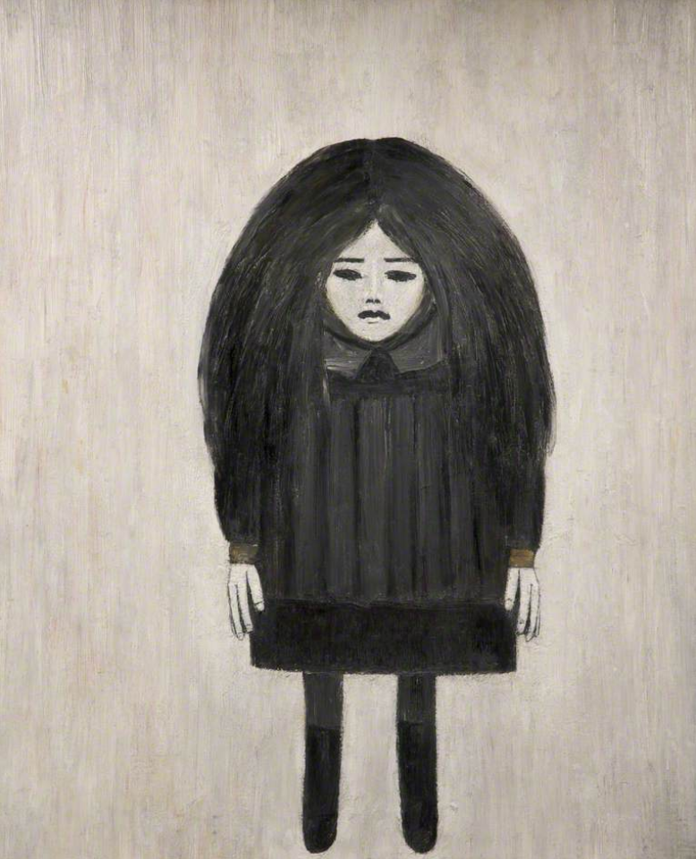 Girl Seen from the Front (1964) by Laurence Stephen Lowry (1887 - 1976), English artist.