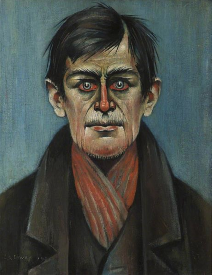 Head of a Man (1938) by Laurence Stephen Lowry (1887 - 1976), English artist.