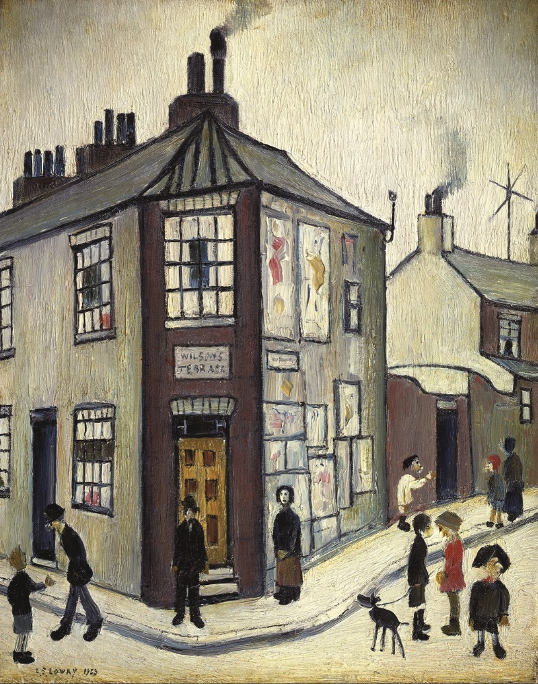 'Wilson's Terrace' (1953) by [L.S. Lowry](https://en.wikipedia.org/wiki/L._S._Lowry)