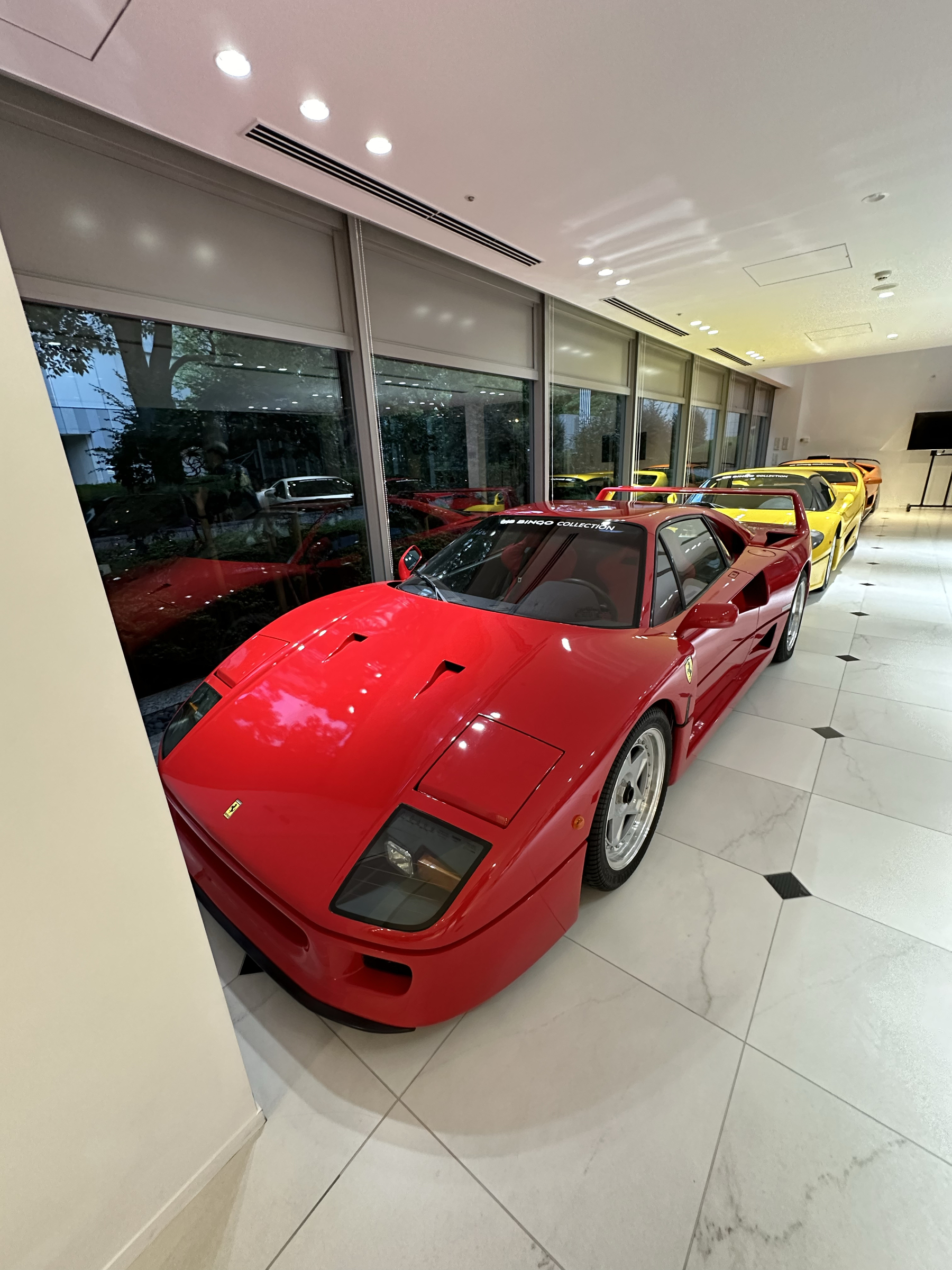 a red Ferrari F50