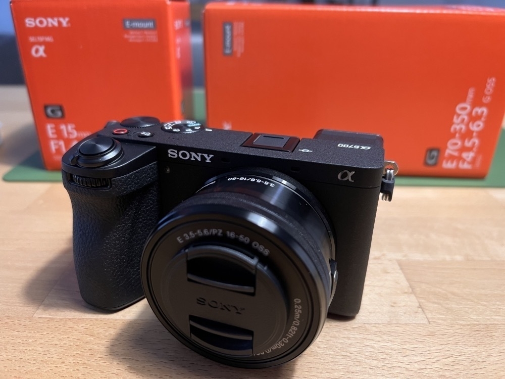 A Sony Alpha 6700 camera