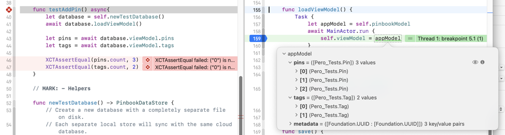 Async await testing.