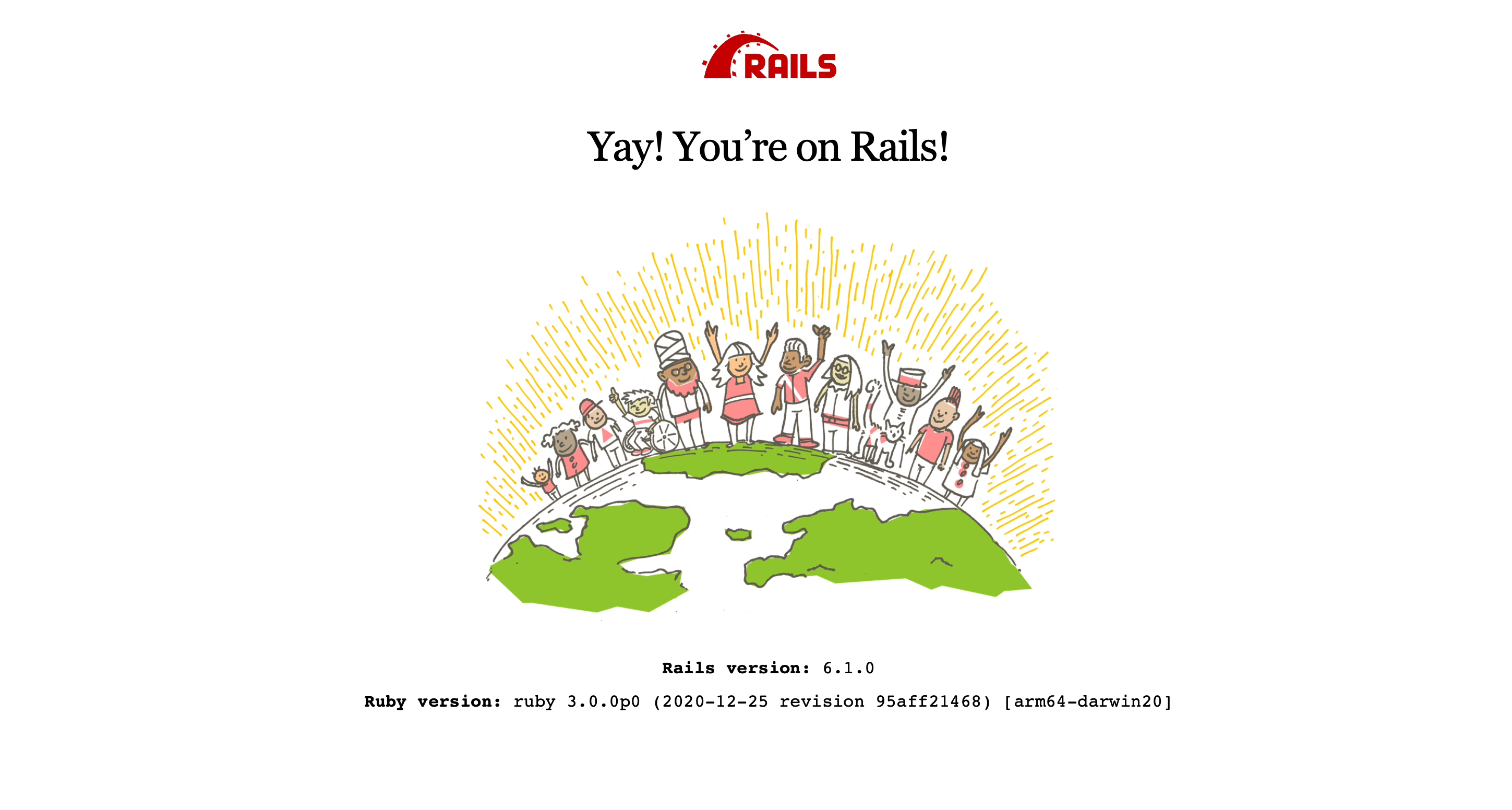 New Rails Project Screenshot