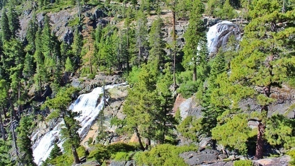 Aerial view of Eagle Falls