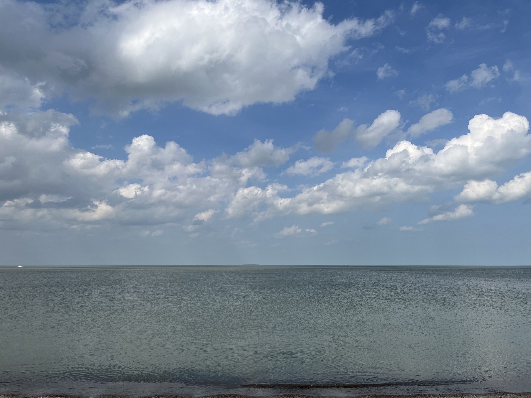 Lake Erie water and sky
