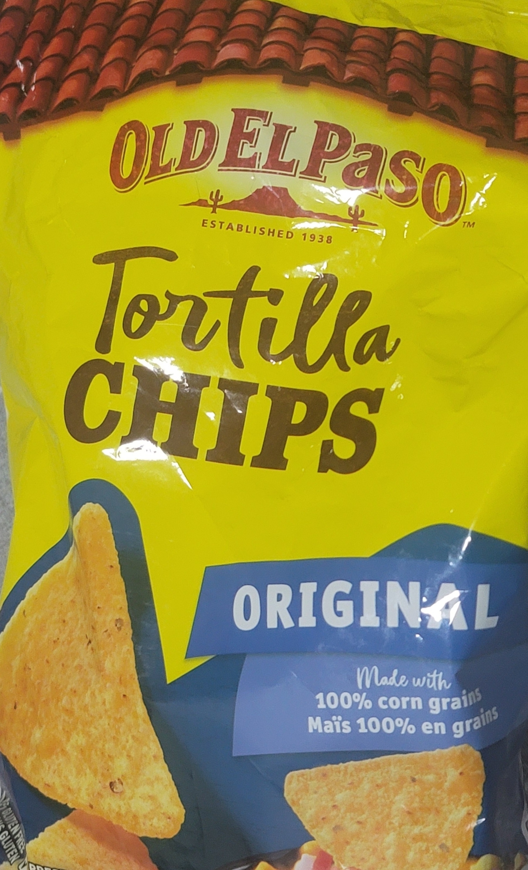 bag of Old El Paso original flavor tortilla chips