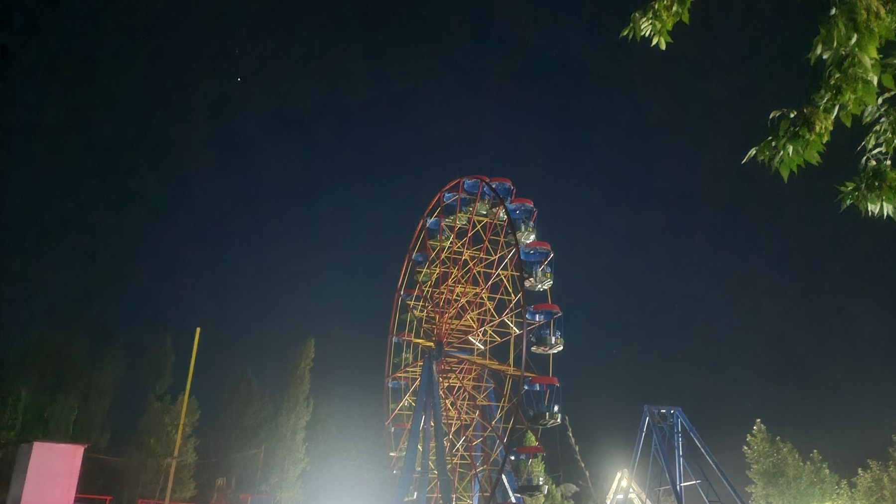 Ferris wheel at night