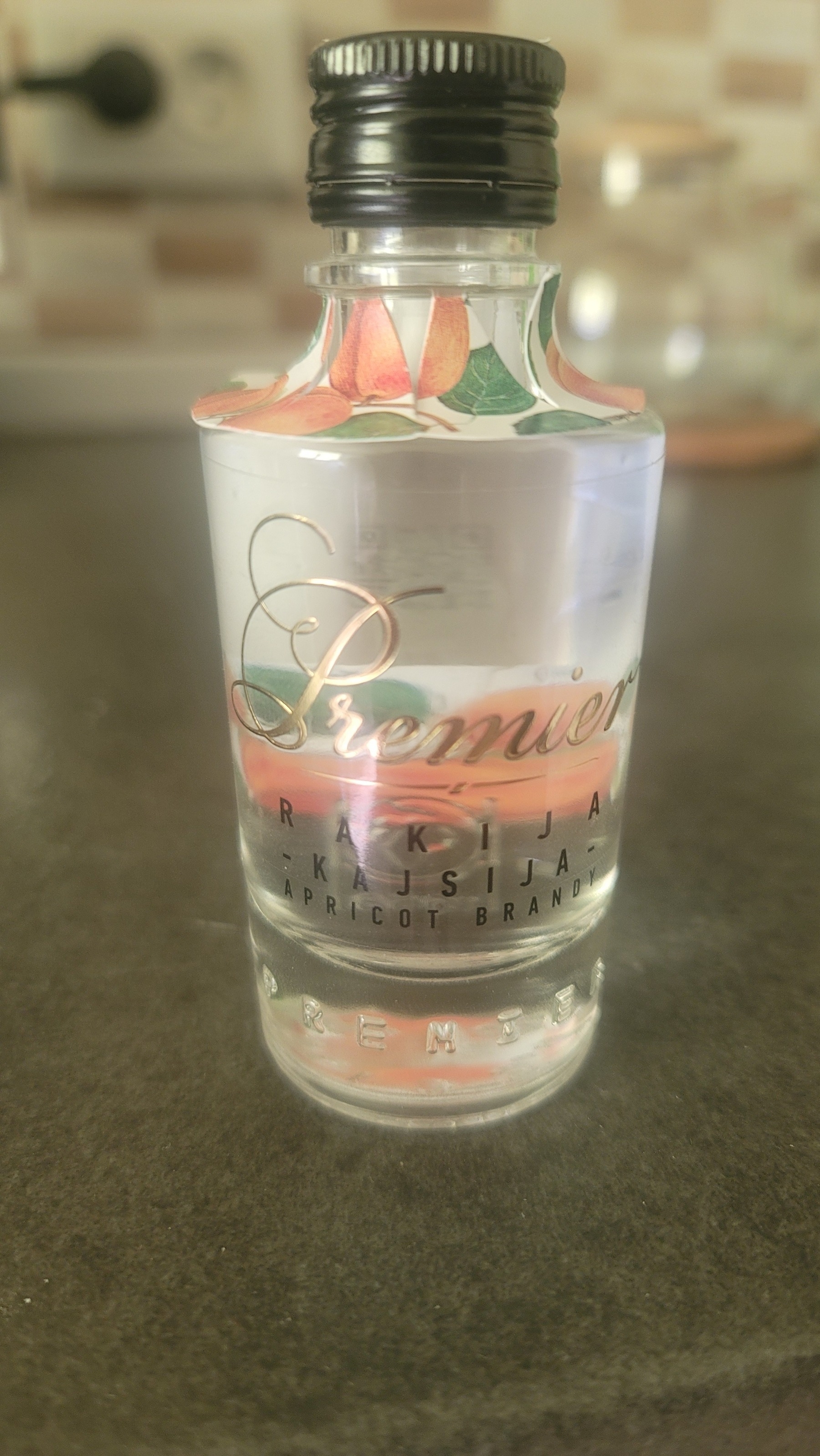 Small bottle of alcohol