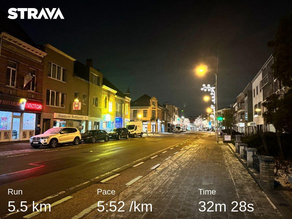 Strava run, 5 km