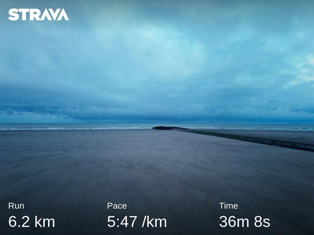 Strava run, 6 km