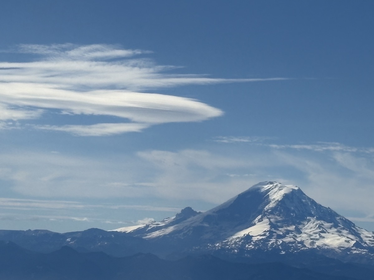 Mt. Rainier and cloud