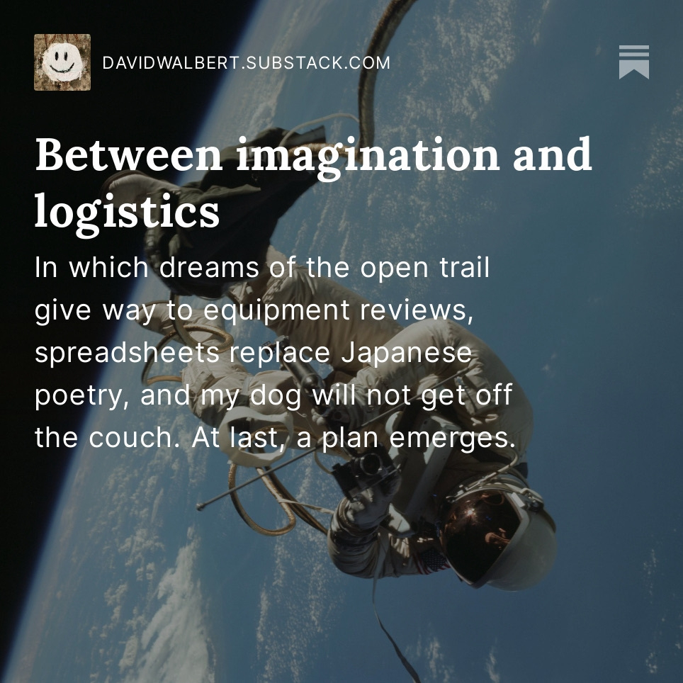 photo of astronaut on spacewalk with layover text for Substack post