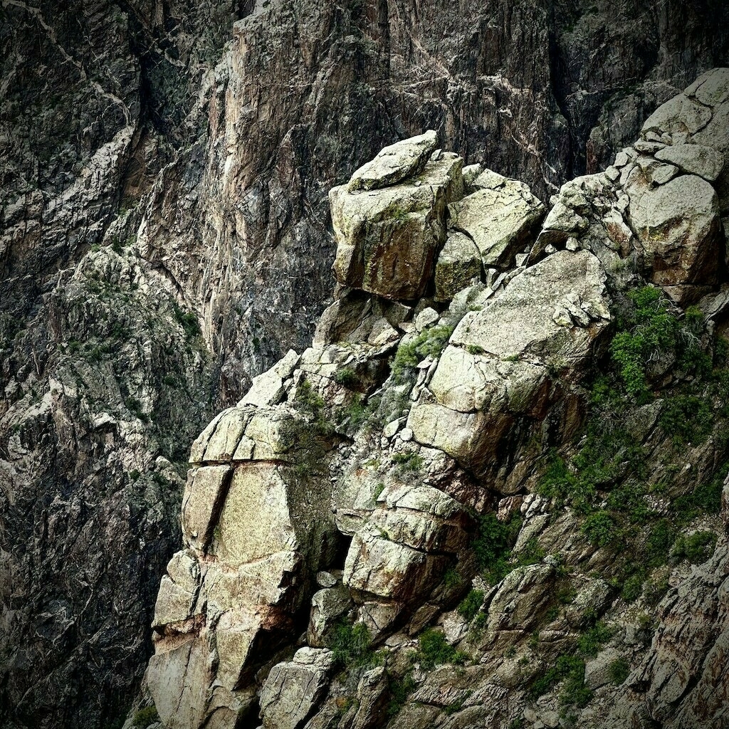 Rock formations in Black Canyon of the Gunnison