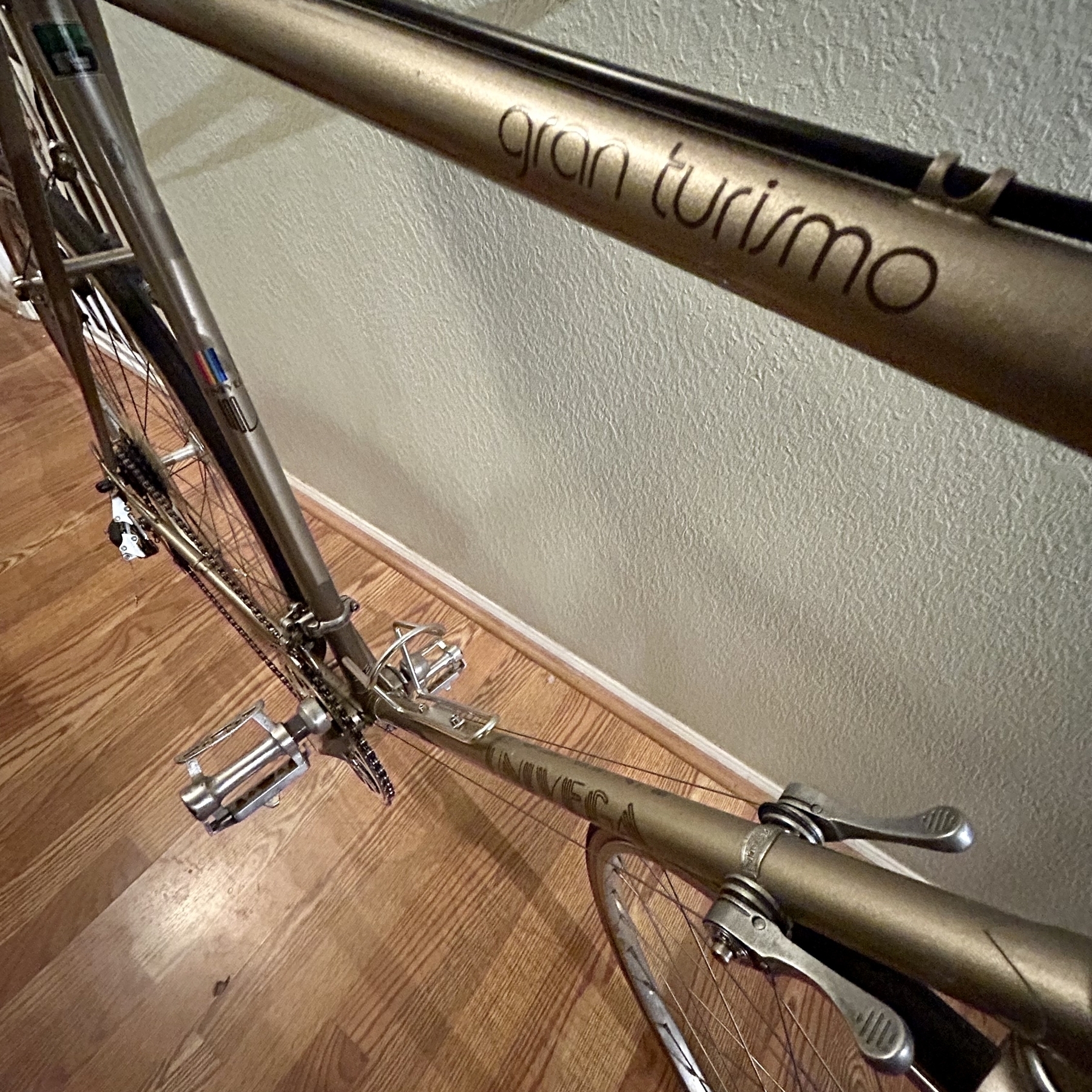 Bicycle frame of a 1982 Univega Gran Turismo.