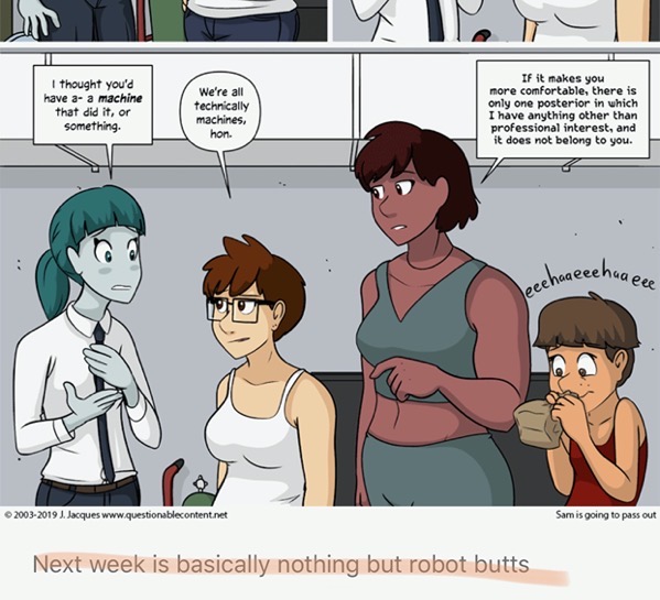 A week dedicated to robot butts