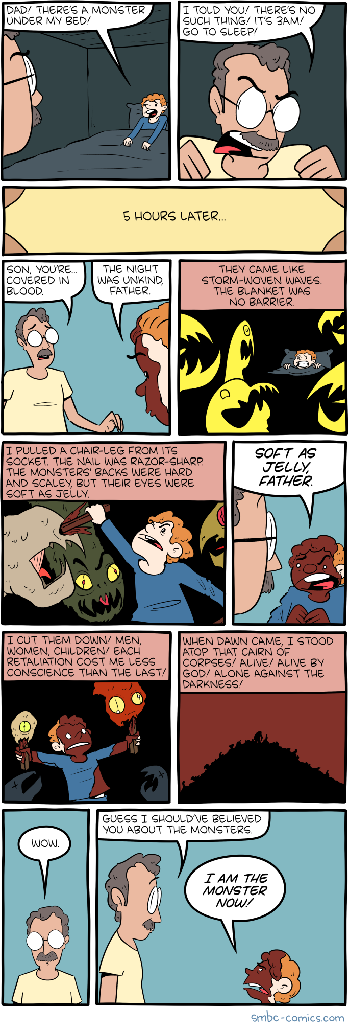 Monster under the bed — SMBC