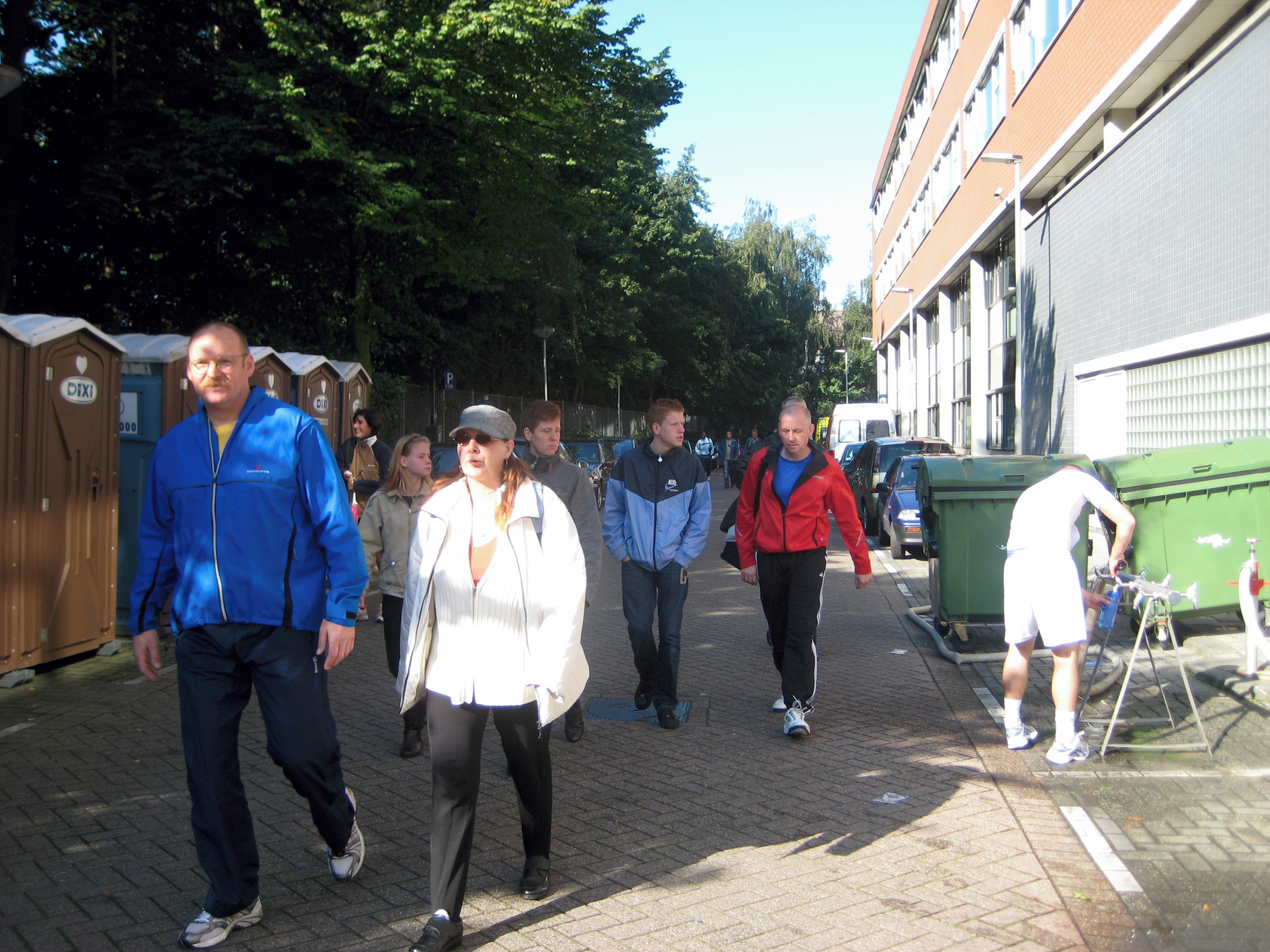 Halve Marathon Rotterdam - zijkant Albeda College.