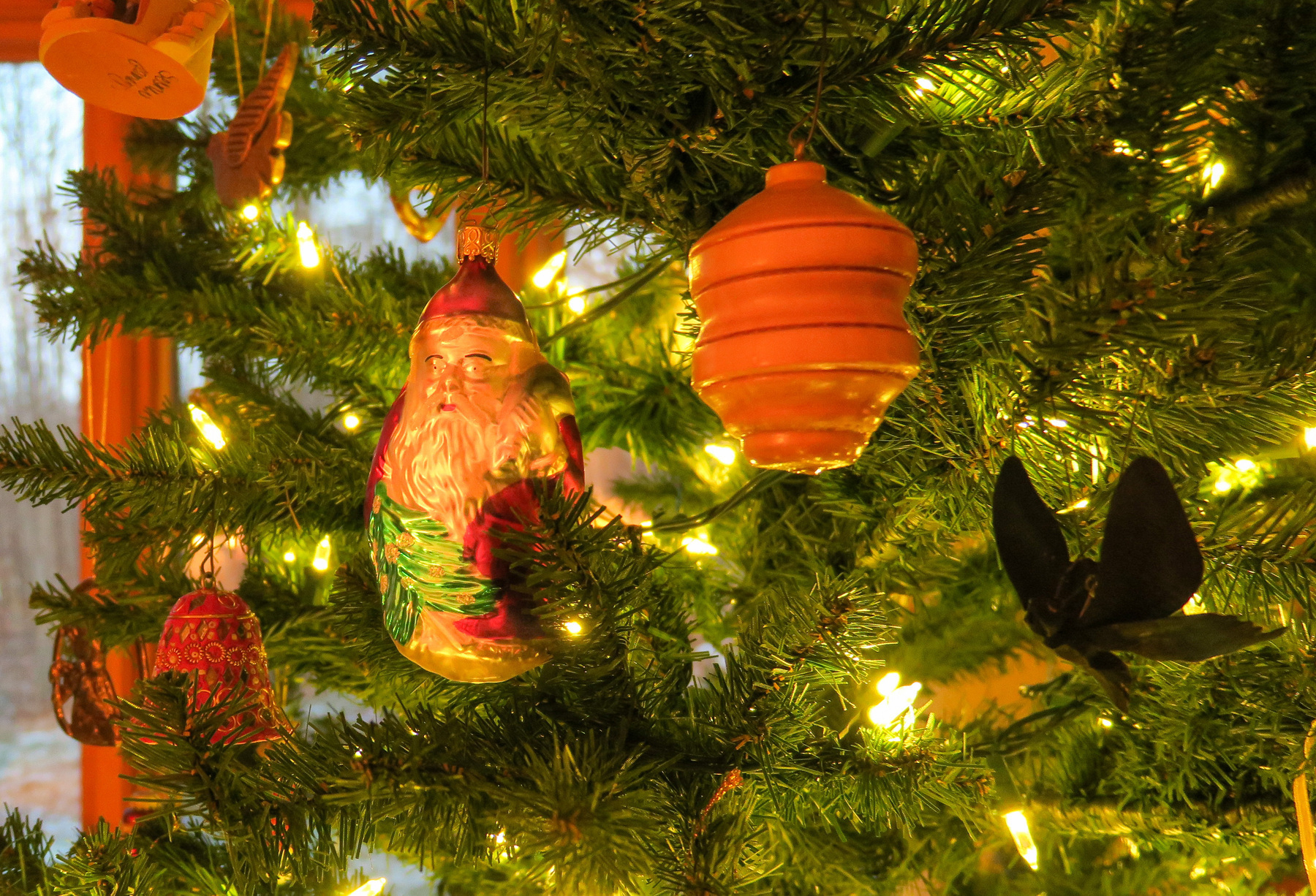 Ornaments on Christmas Tree