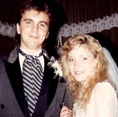 Picture of me and my bride, Kim, on our wedding day. 