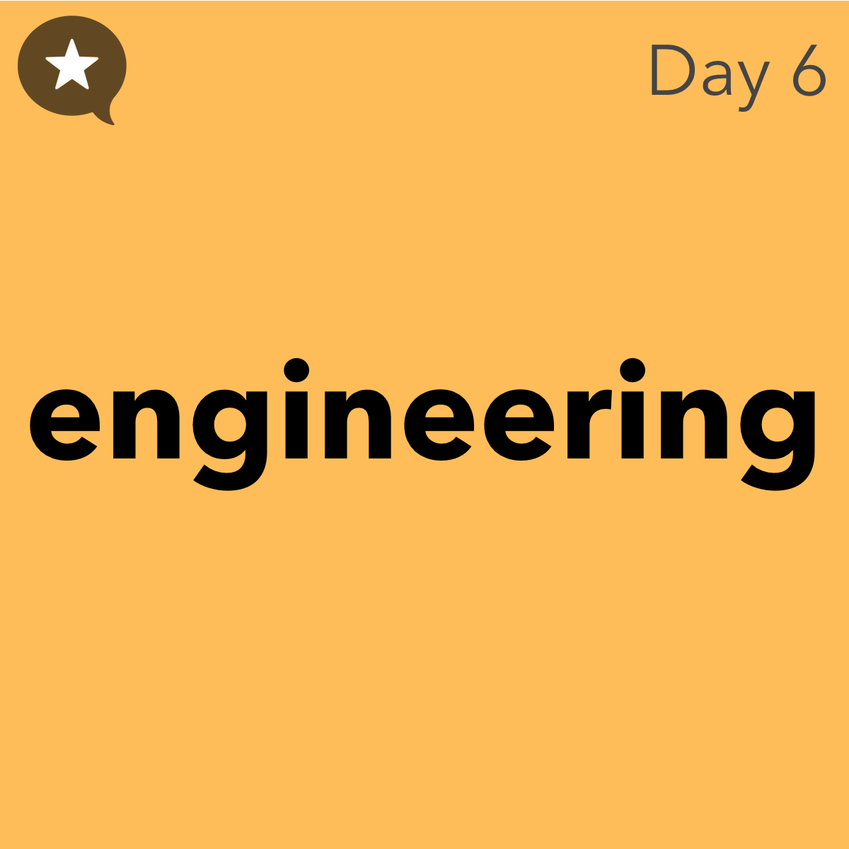 Day 6 graphic: engineering