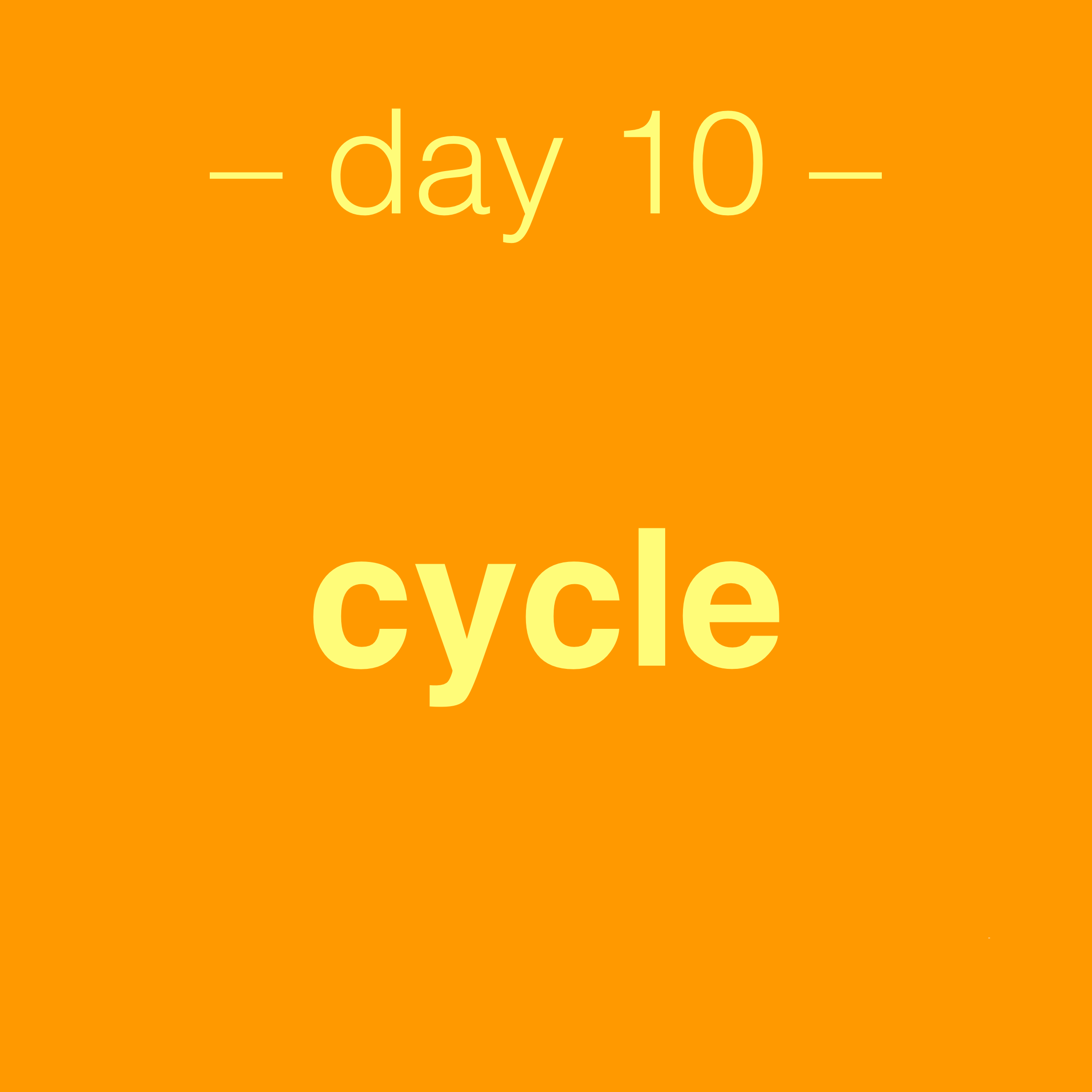 day 10: cycle