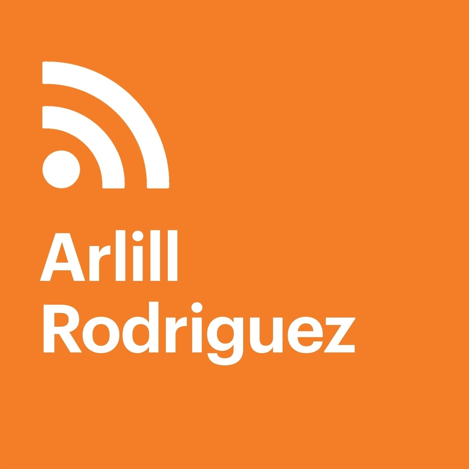 The name Arlill Rodriguez under an RSS icon