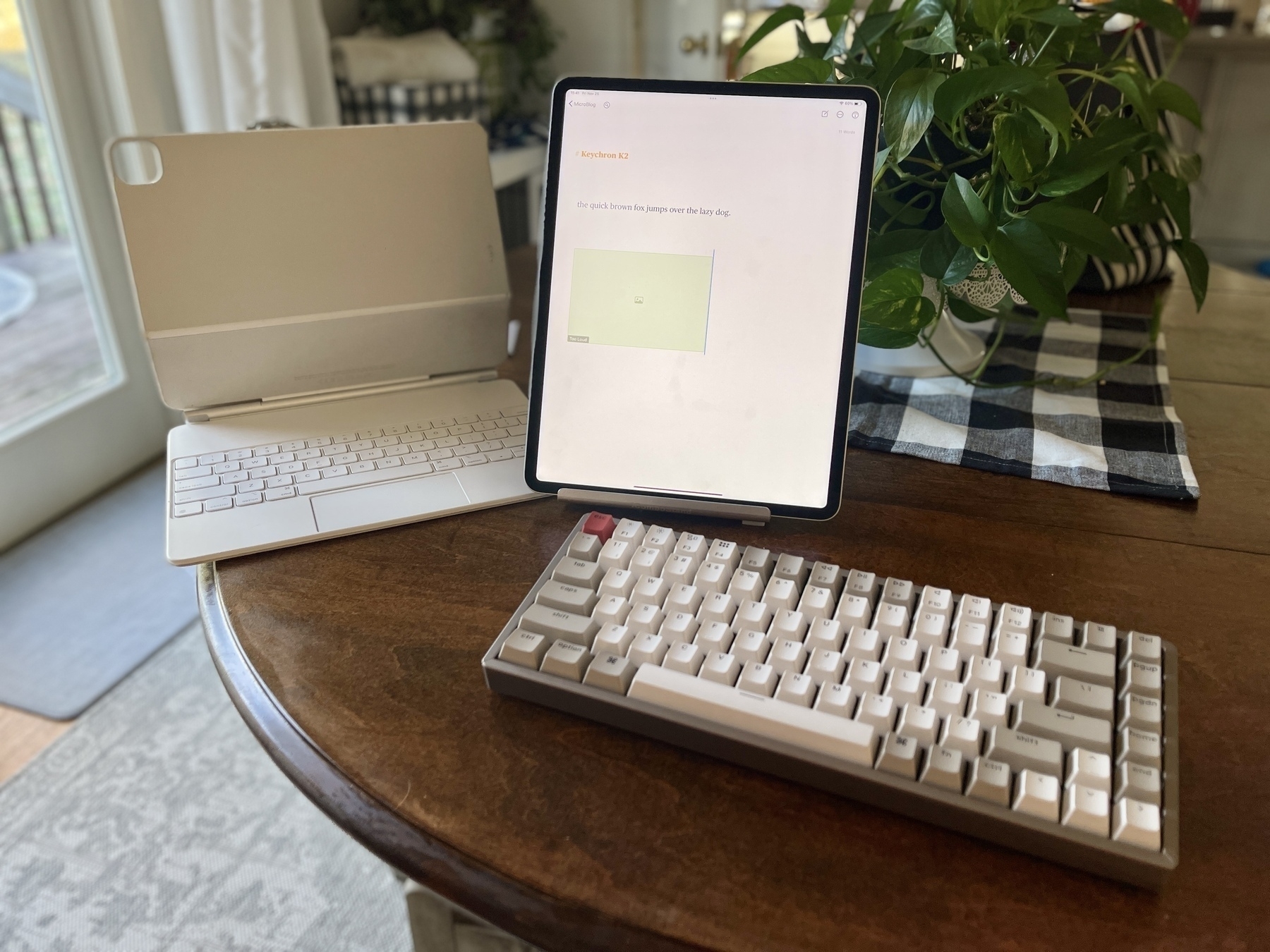 iPad Pro Keyboard Case, iPad Pro, and Keychron K2