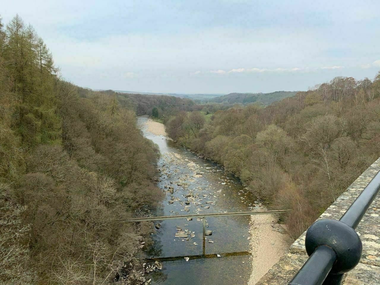 View of South Tyne river from Lambley viaduct