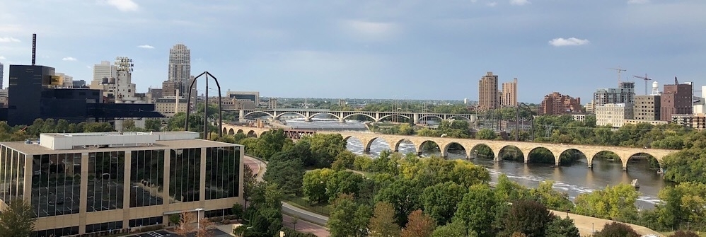 We love our view of the Stone Arch
Bridge!