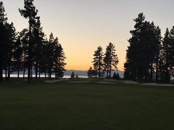 16th hole sunset