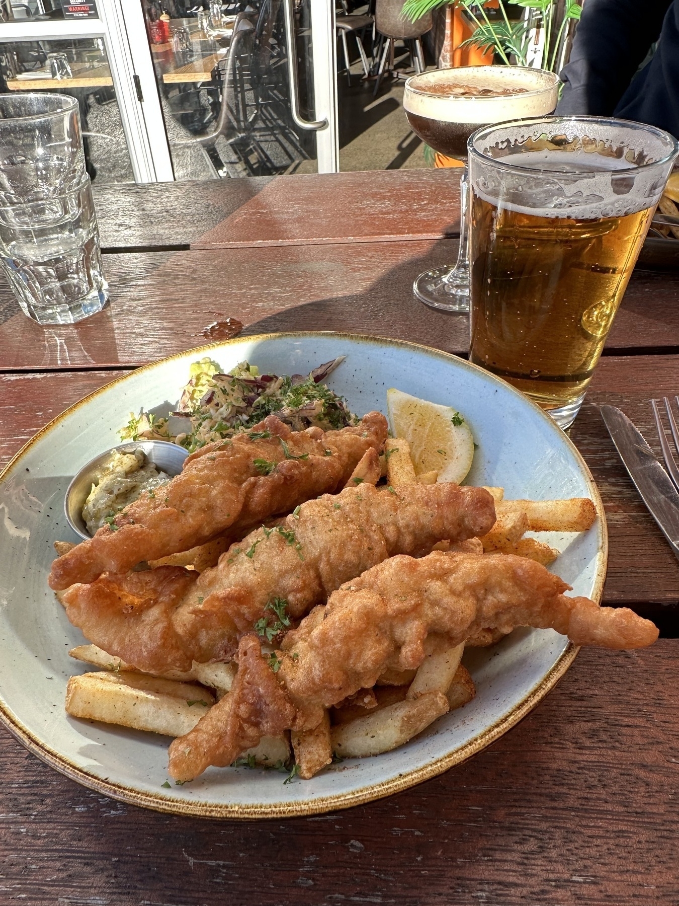 Photo of fish and chips for lunch