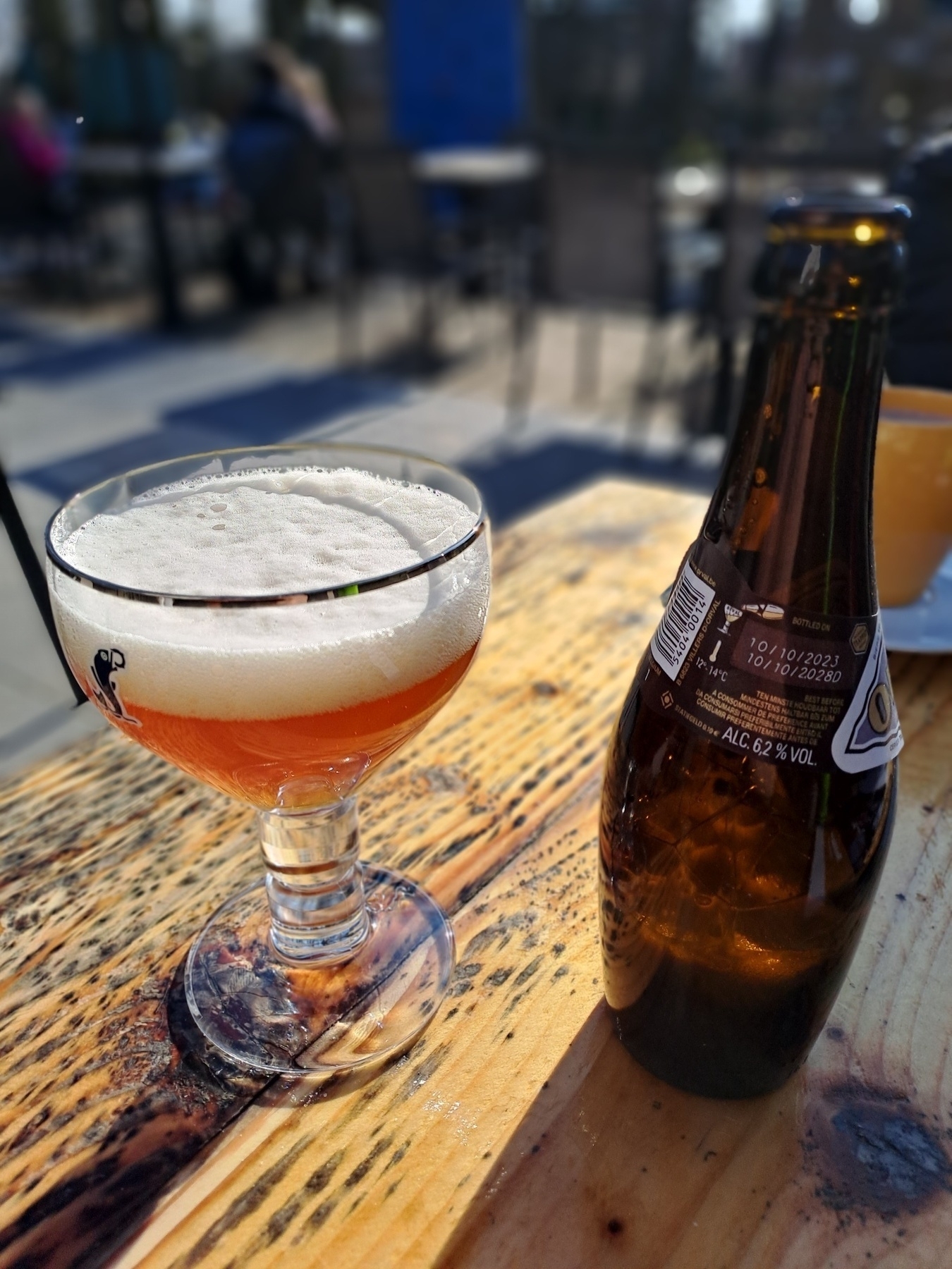 Orval on a sunny terrace...