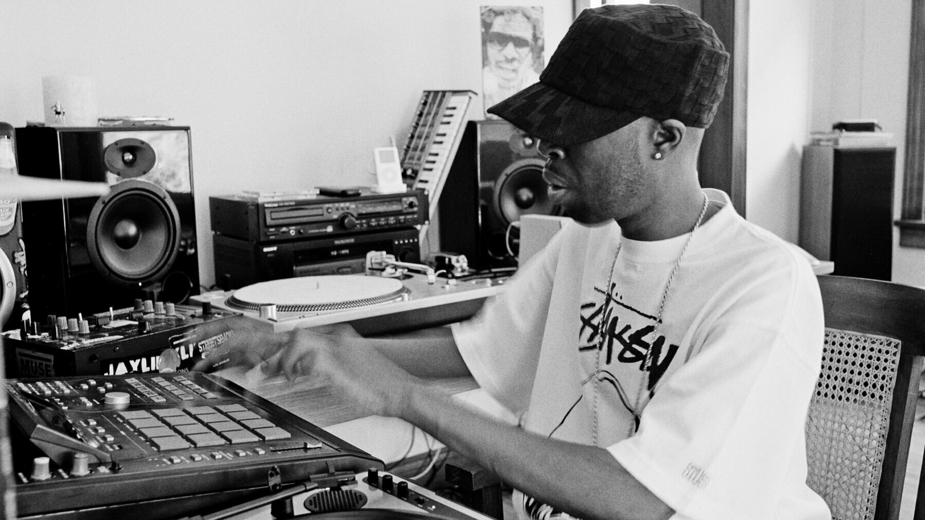 J Dilla in the studio