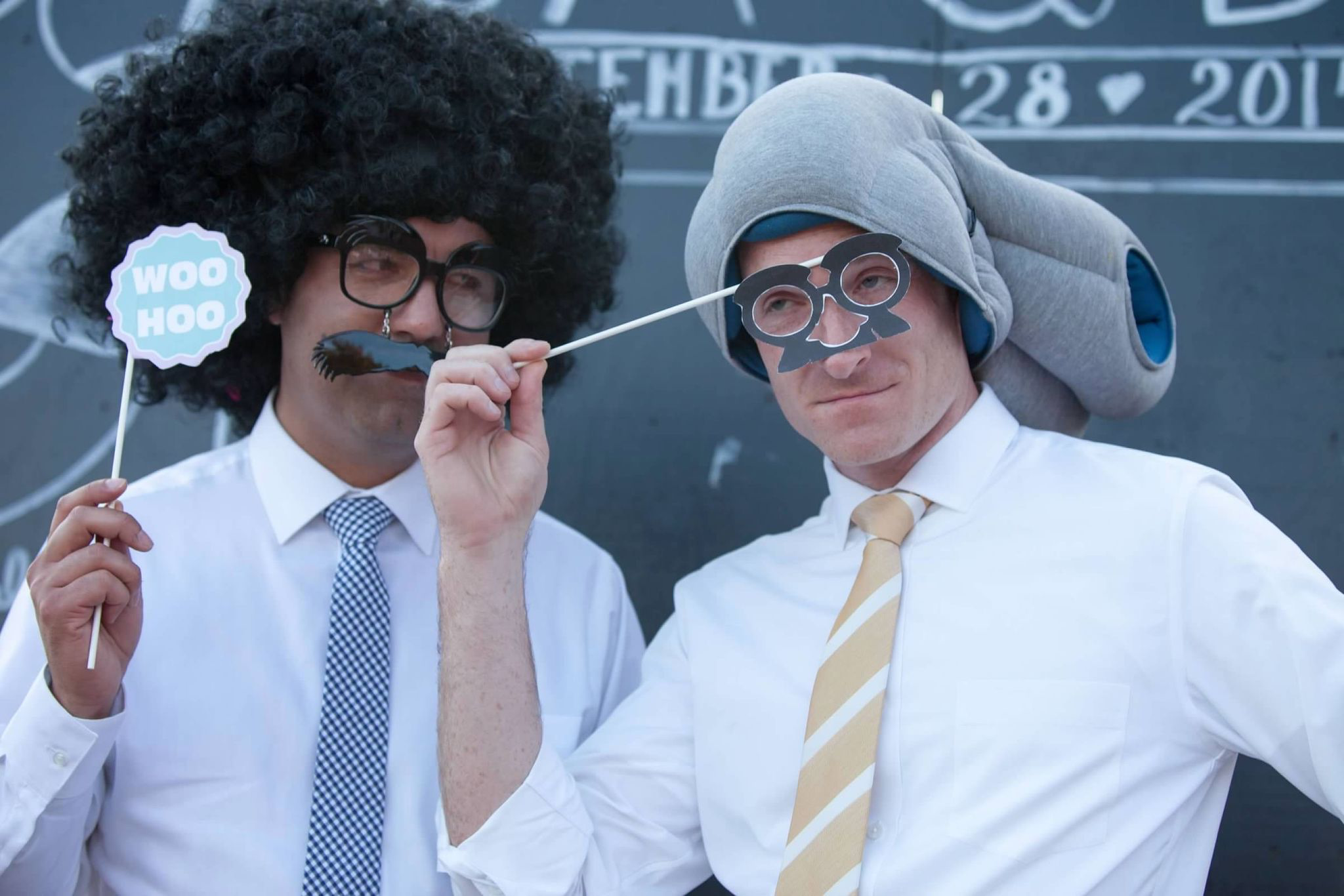 John and I at a wedding reception - 2015 Sep 28