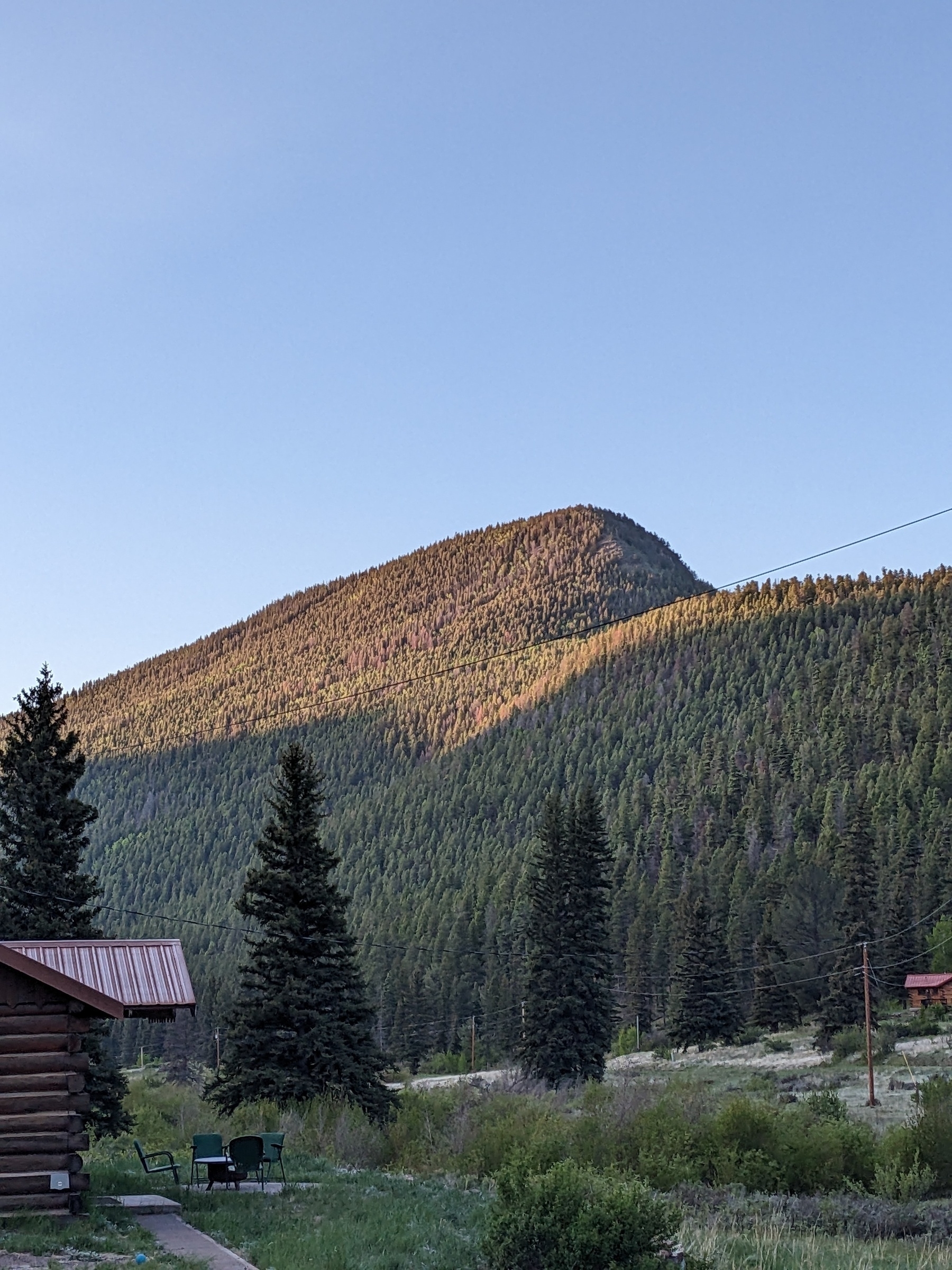 Mountain in sunrise