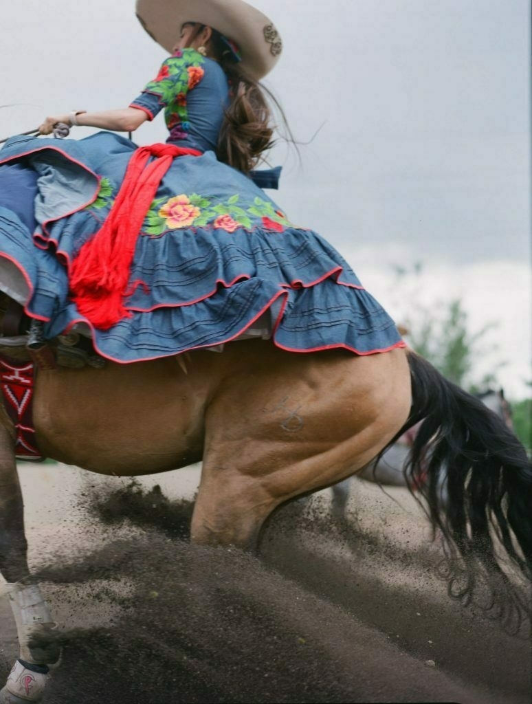 Charra en un caballo. Photo credit: Constance Jaeggi