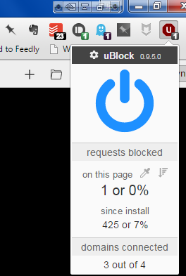 ublock, an ad blocker for desktop browsers, by Chris Aljoudi